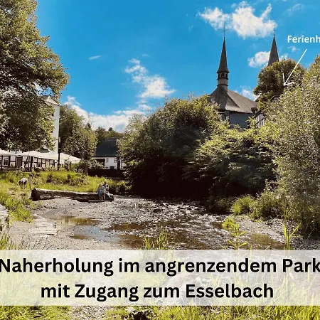 Pape - Grosses Familien- & Gruppenhaus Mit 17 Betten, Sauna, Spielbereiche, Garten Am Bach In Zentraler Lage In בית נופש
